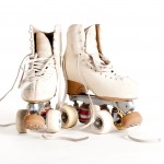 Anyone remember these? Good old-fashioned roller skates with a giant rubber stopper in the front - the brake! 