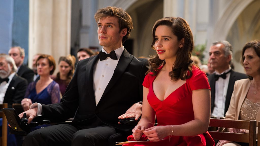 Here is a picture from the film Me Before You, adapted from the novel by JoJo Moyes.