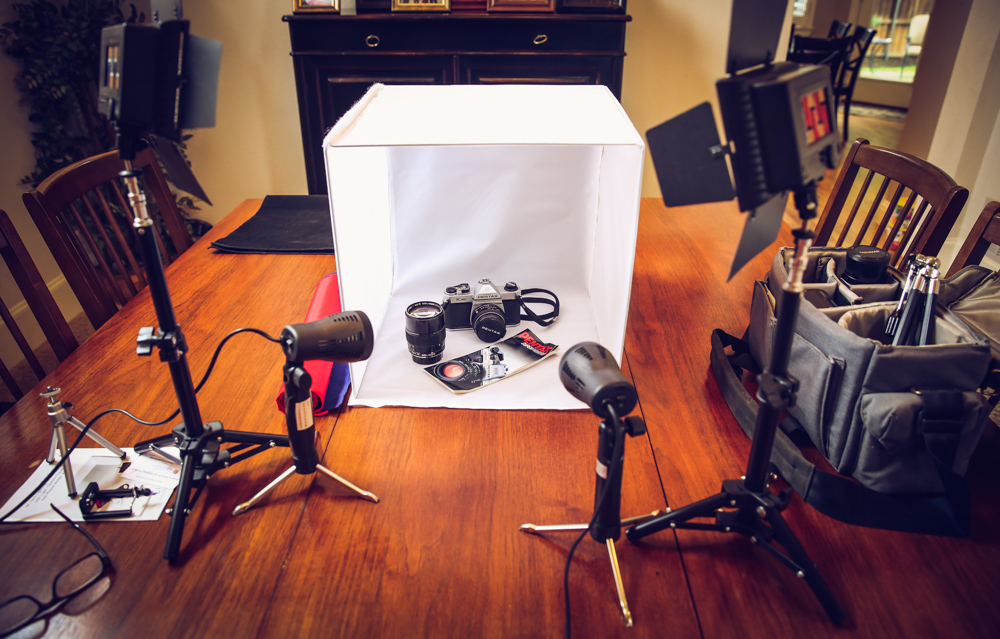 LimoStudio 24" Folding Photo Box Tent LED Light Table Top Photography Studio Kit