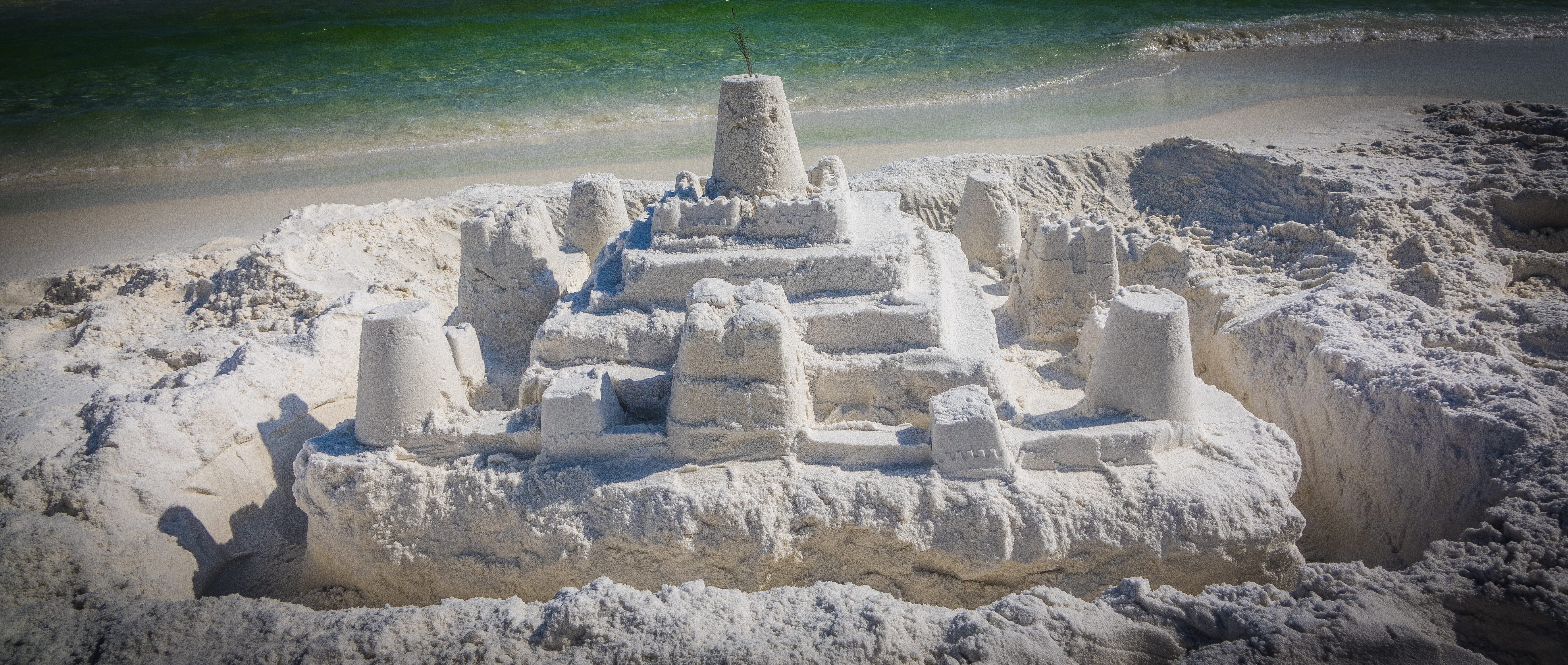 Building Sand Castles…  An Activity I Happily Pass On To Daddy…